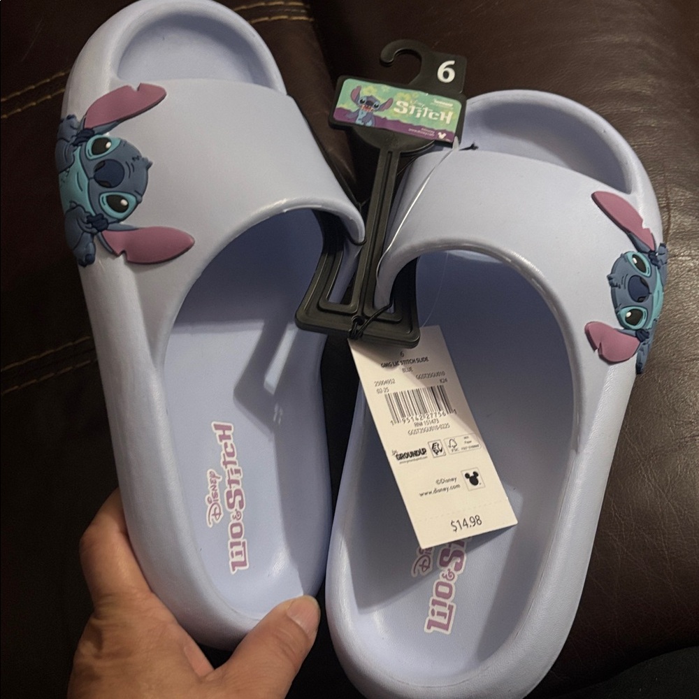 Disney Kids Lilo & Stitch Slippers - Light blue